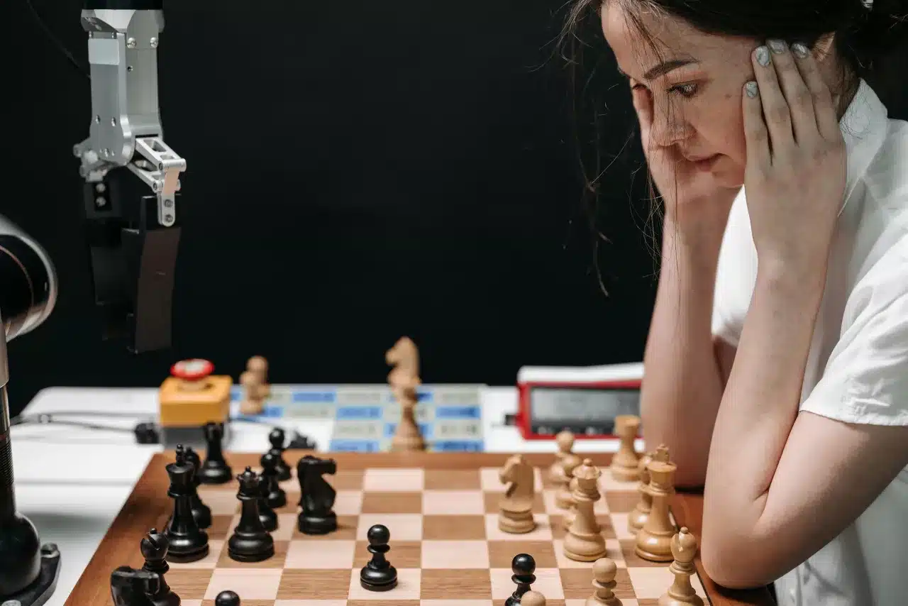 Waiting can feel like playing chess with a robot. Counselling explained.